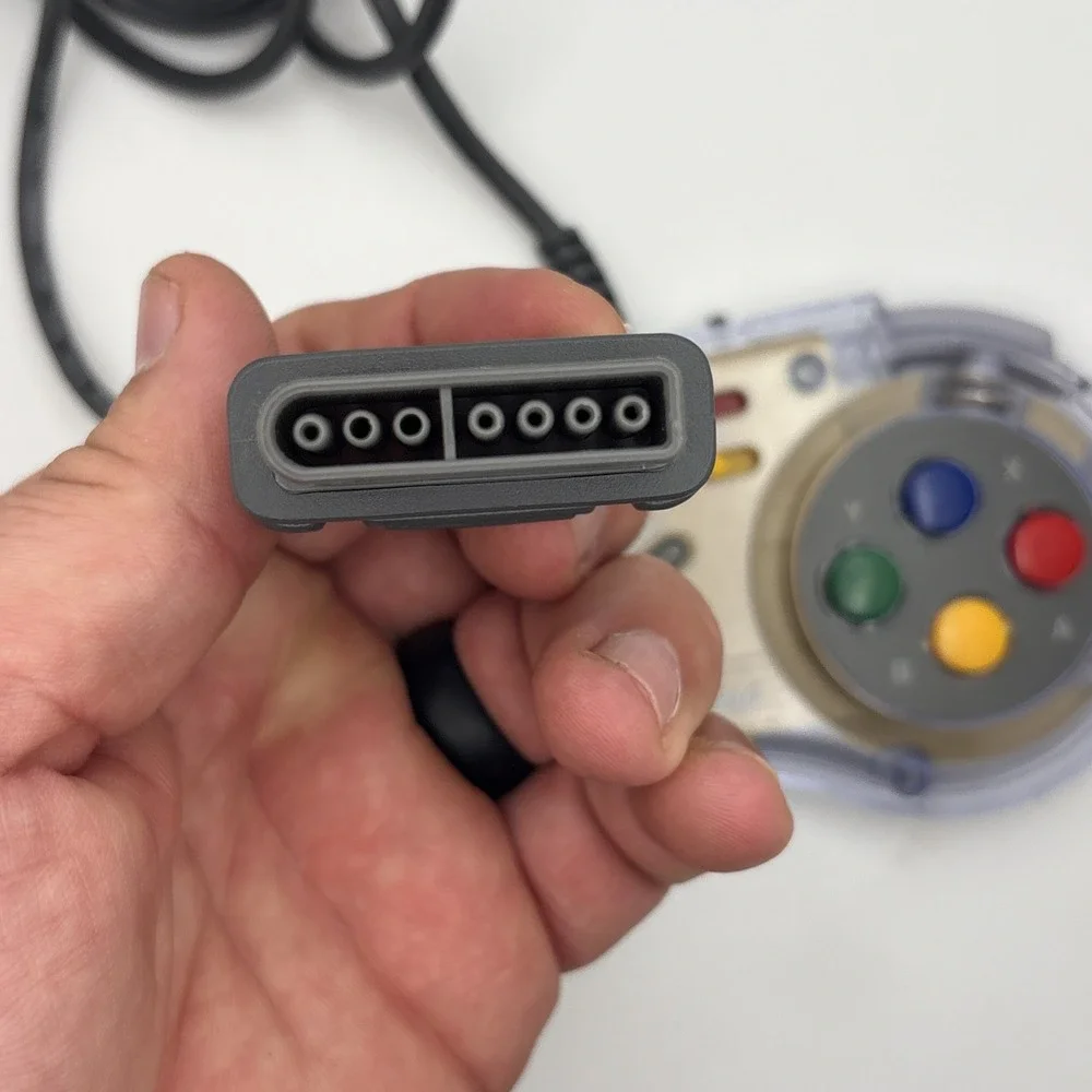 Super Nintendo SN ProPad Turbo Controller SNES Interact Clear Gold